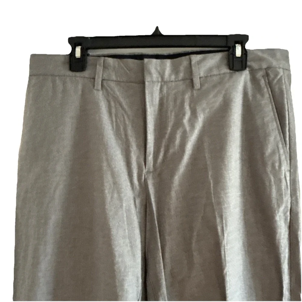 J. Crew Tapered Fit Bedford Chino‎ Pants Men Size 34x34 Gray Cotton Flat Front
